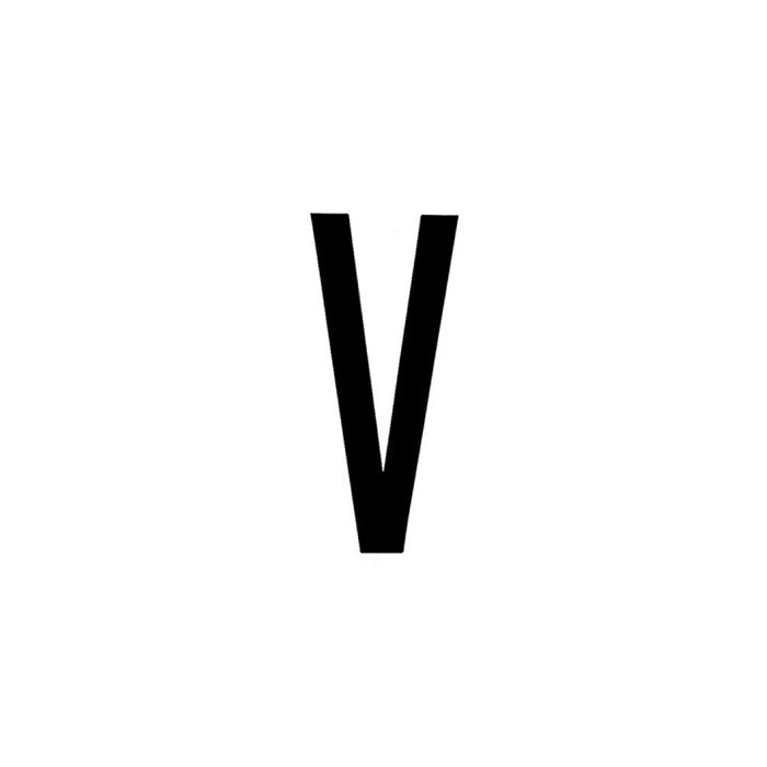Spell-It, caratteri alfanumerici adesivi 80x35 mm - V