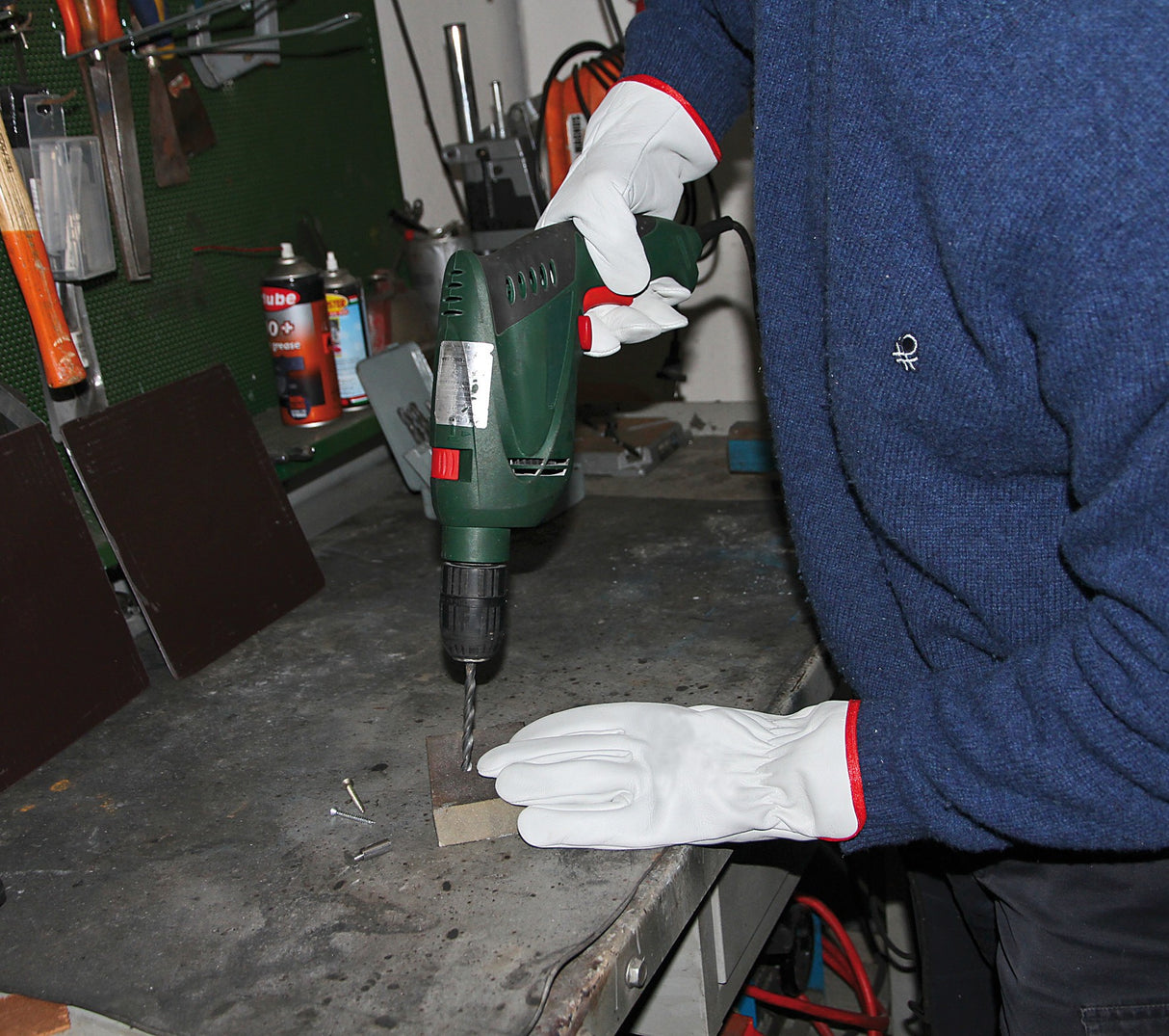 Guanti in pelle fiore di bufalo - 9