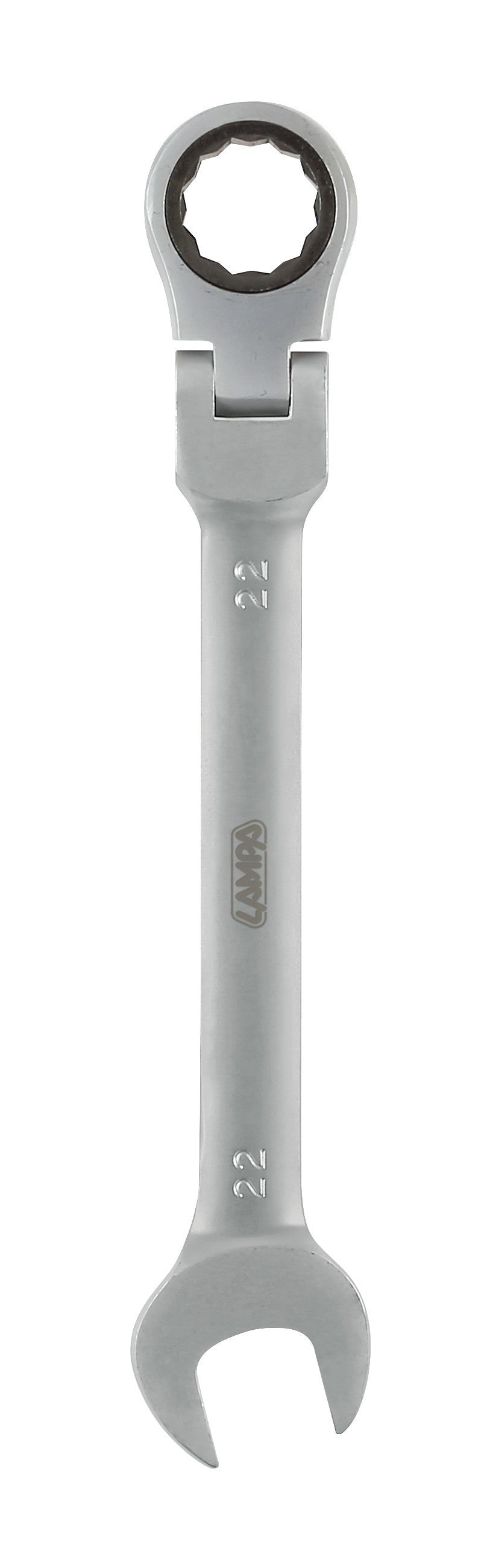 Chiave combinata con cricchetto snodato - 22 mm