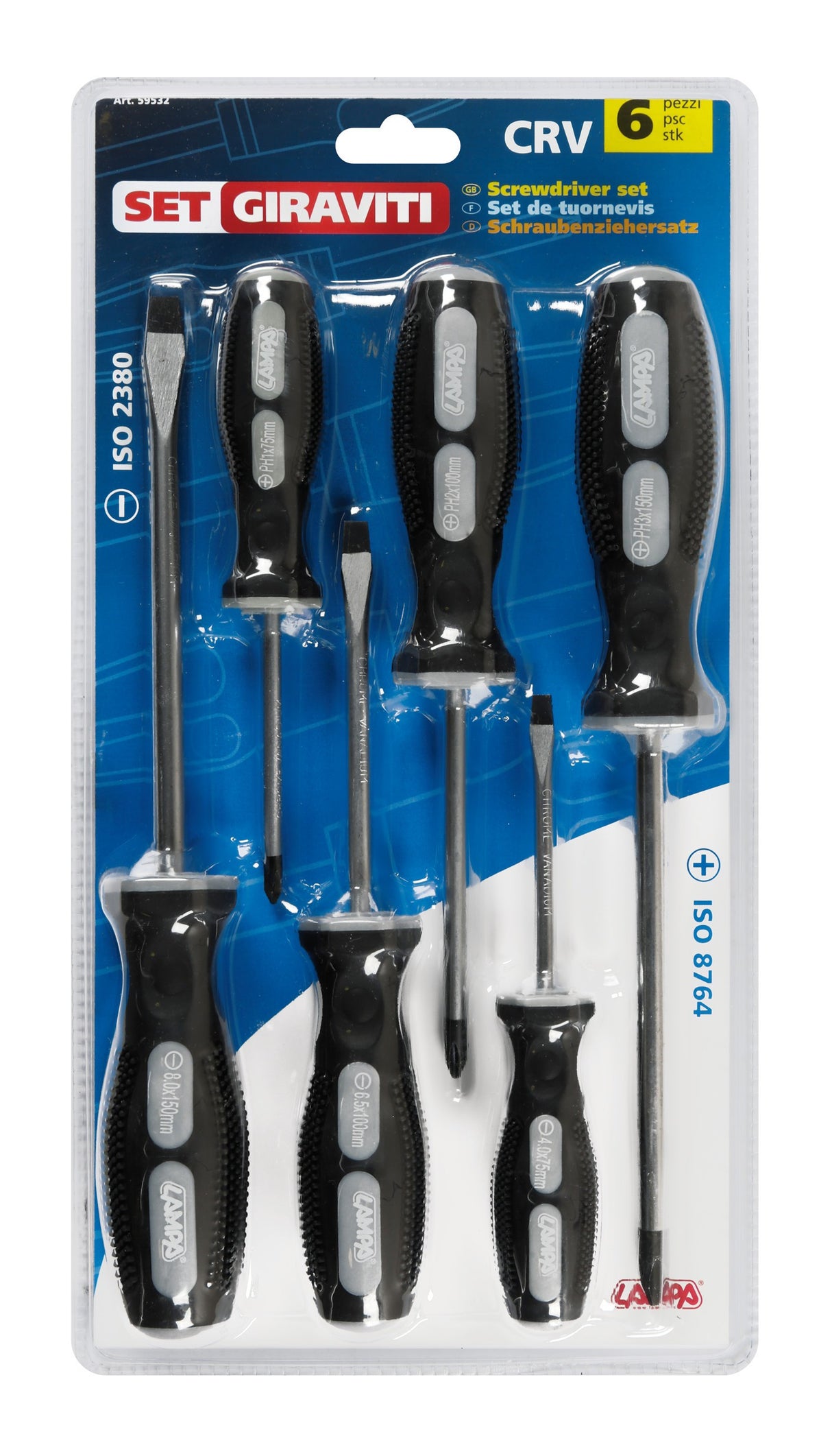 Set 6 giraviti assortiti