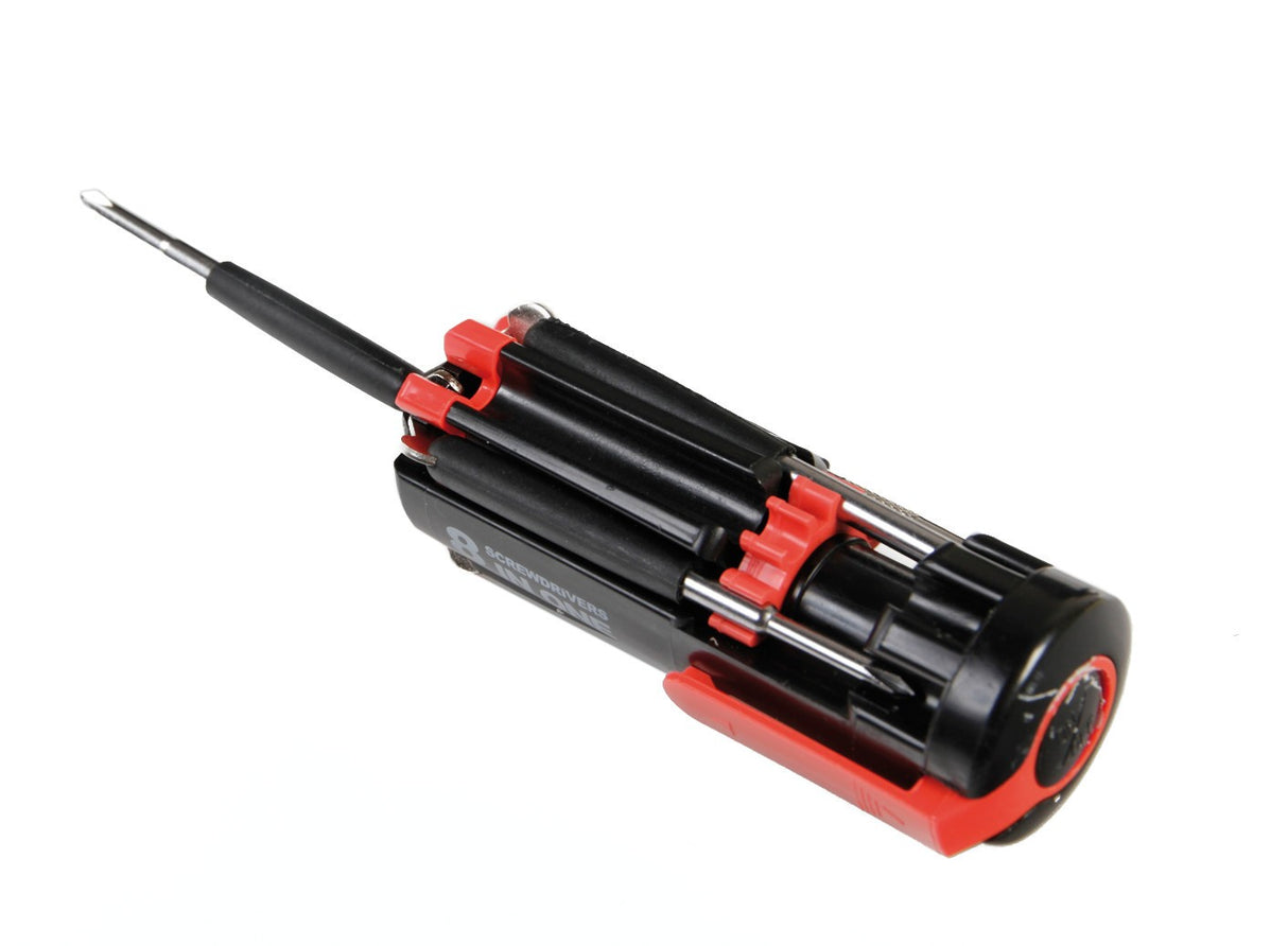 Multi-Use 8 in 1, set giraviti con torcia a Led