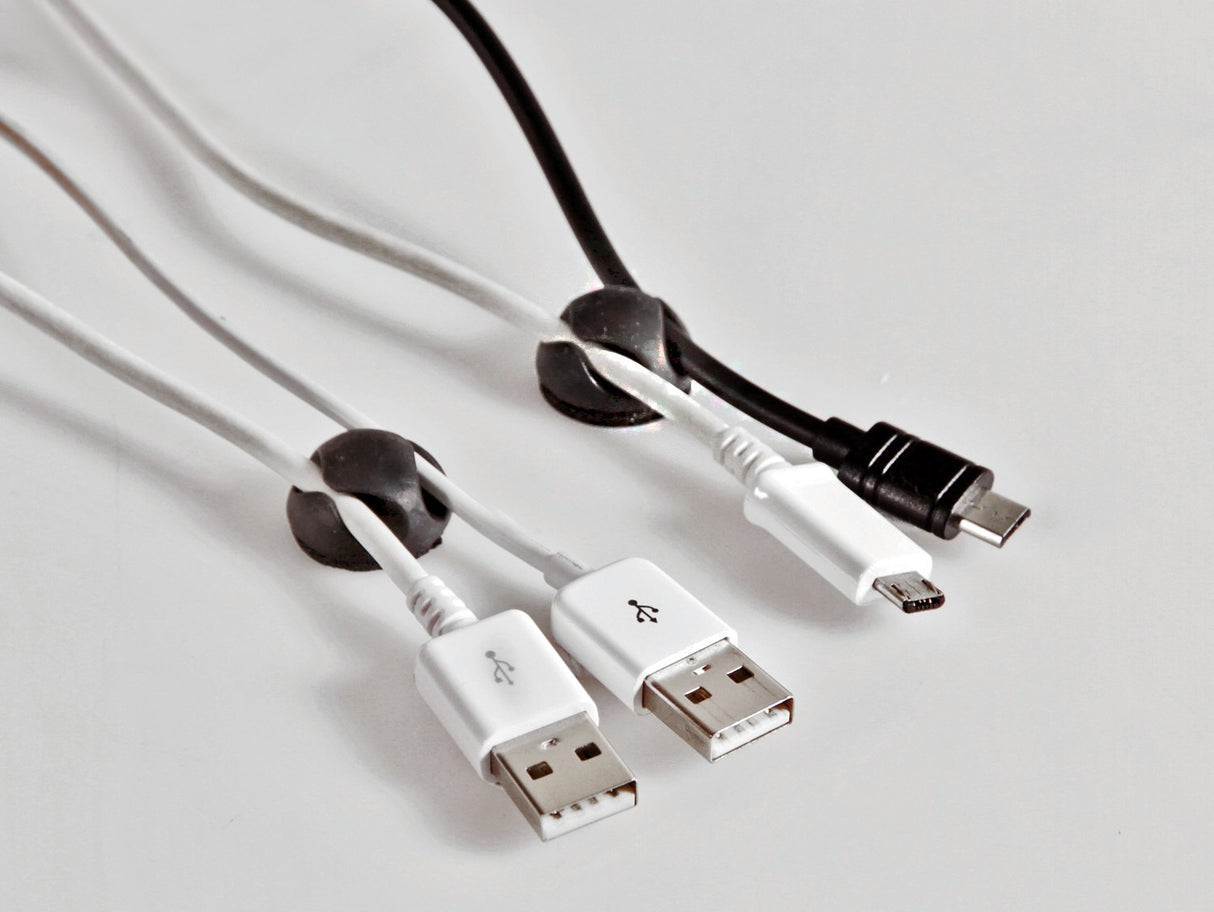 Cable-Fix, clips adesive fermacavi, 6 pz