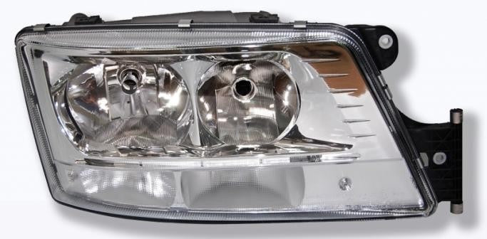 Electric projector headlight with right motor and daytime running light TGX