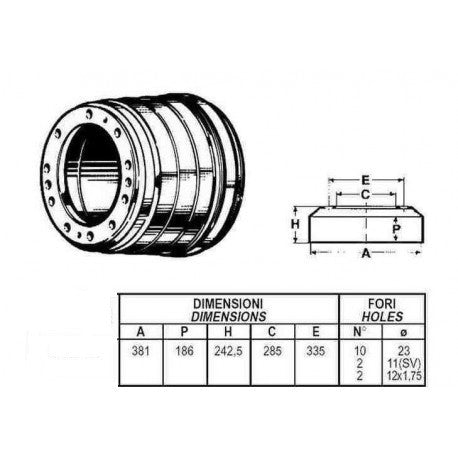 Turbostar Front/Rear Brake Drum
