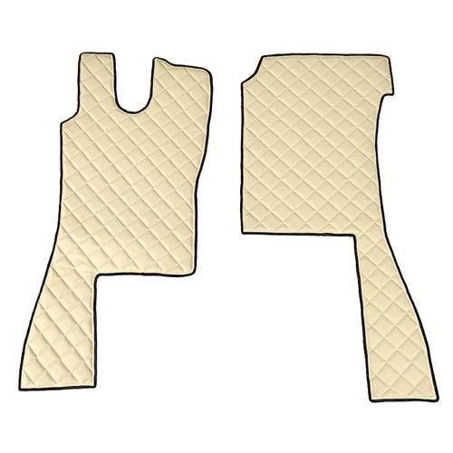 Pair of leatherette carpets - Cream - Scania L Series 4