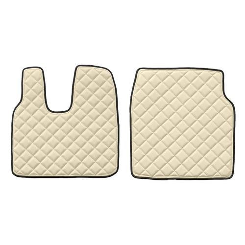 Pair of faux leather carpets - Cream - Man TGL TGM TGS