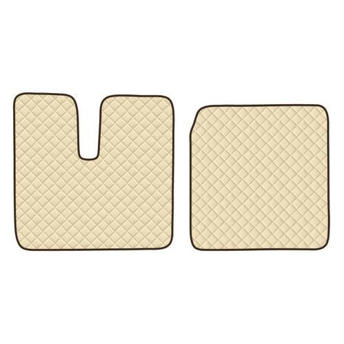 Pair of leatherette carpets - Cream - Man TGA wide cab