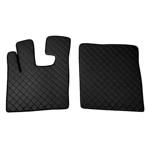 Pair of leatherette carpets - Black - Daf XF 105