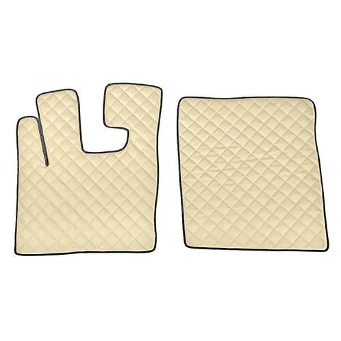 Pair of imitation leather carpets - Cream - Daf XF 105