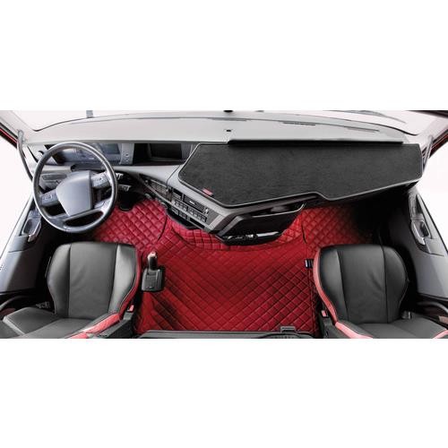 Leatherette center mat - Red - Volvo FH 4 Series Automatic