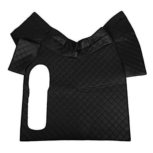 Leatherette centre mat - Black - Volvo FH Series 2-3, Manual, Large lever