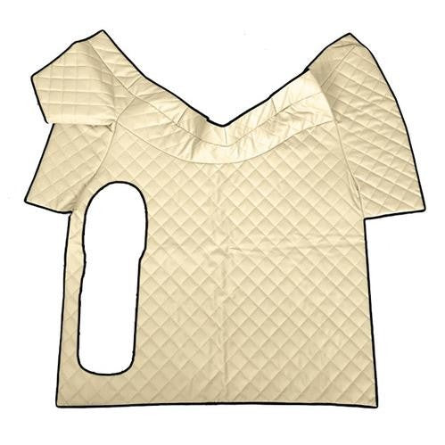 Leatherette centre mat - Cream - Volvo FH Series 2-3, Manual, Large lever