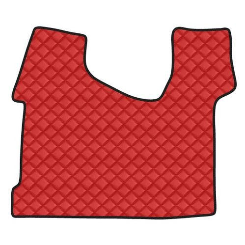 Leatherette centre mat - Red - Mercedes Actros MP4 narrow cab