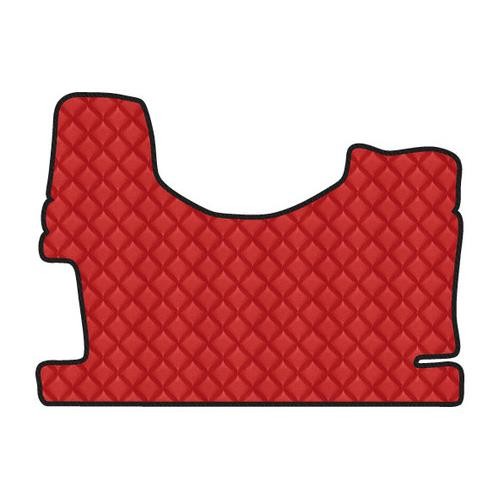 Leatherette central mat - Red - Mercedes Actros MP3 high tunnel