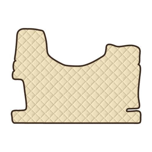 Leatherette central mat - Cream - Mercedes Actros MP3 high tunnel