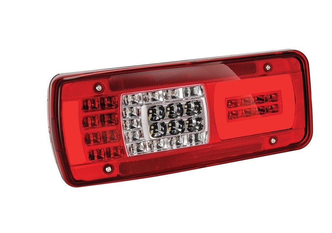 Left LED rear light for Scania with license plate light