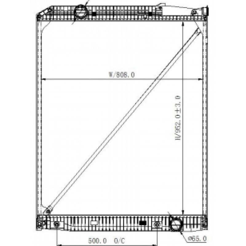 Water radiator for Actros 96/02