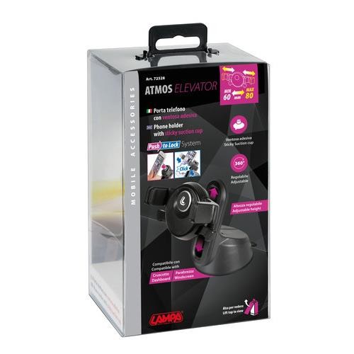 Atmos Elevator, phone holder with adhesive suction cup