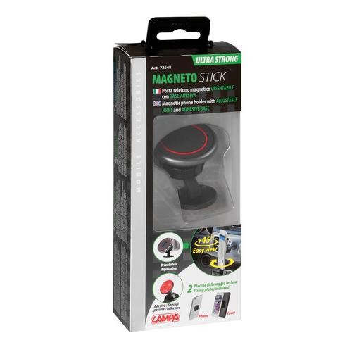 Magneto Stick, magnetic phone holder with adhesive base
