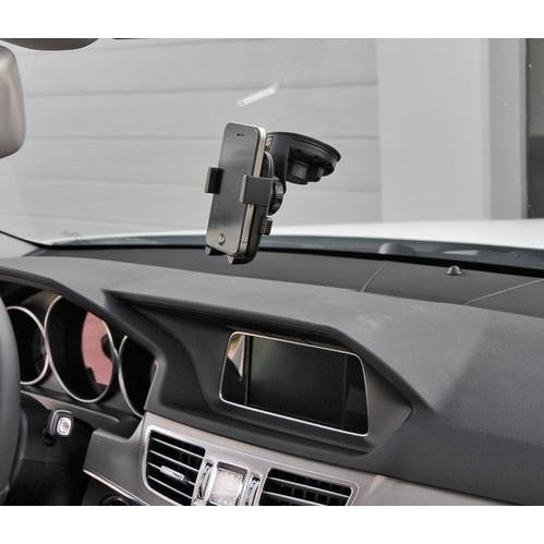 Easy-Lock, phone holder with automatic locking