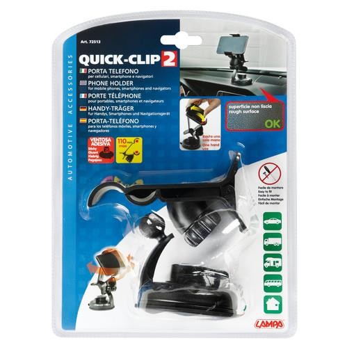 Quick-Clip 2, universal phone holder