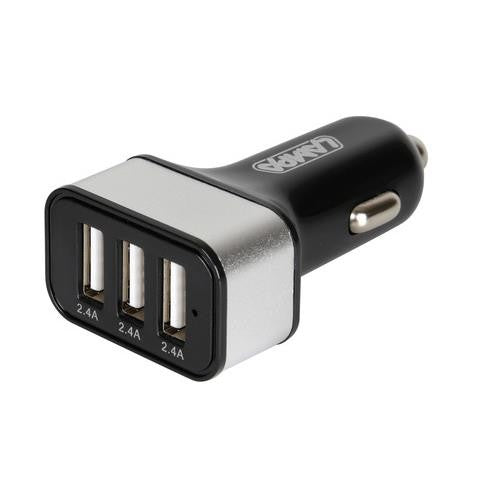 3-Port USB Charger - Fast Charge - 7200 mA - 12/24V