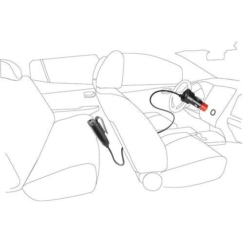 4-Port USB Charger with Extension Cable - Fast Charge - 7800 mA - 12/24V