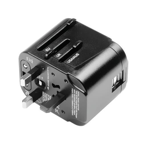 Travel Mate Elite Universal Travel Adapter + 2-Port USB Charger