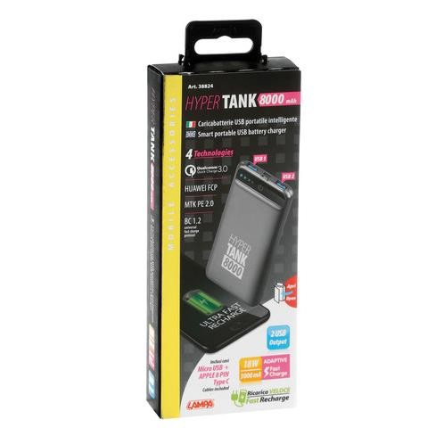 Hyper Tank 8000, Smart Portable USB Charger