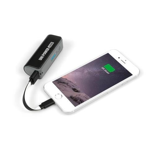Uni-Power 2600 power-pack with universal Apple / Micro Usb cable