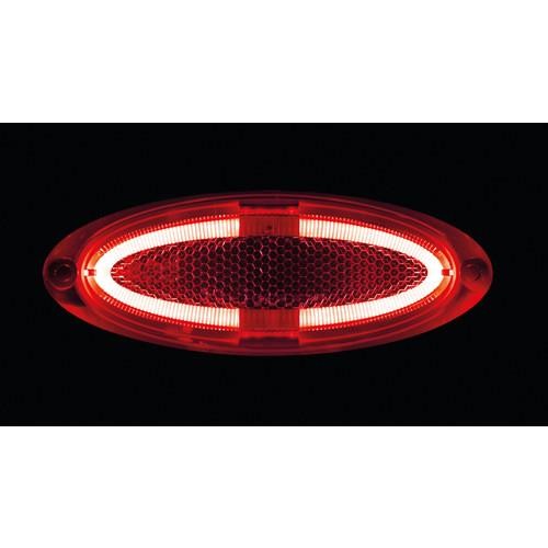 4 LED Clearance Light, Surface Mount, 12/24V - Red