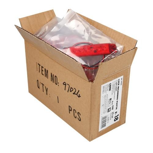 Set of 20, 6 LED Clearance Light, Surface Mount, 12/24V - Red