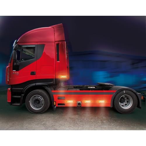 Set of 20, 6 LED clearance light, surface mounted, 12/24V - Orange