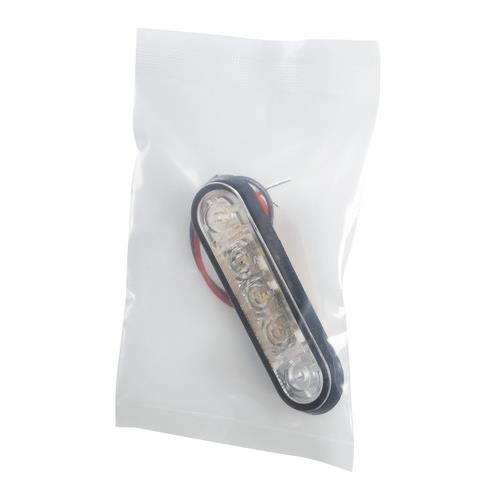 Set of 20, 3 LED clearance light, flush-mounted, 12/24V - Red