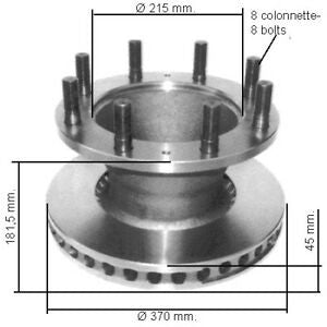 Front brake disc Eurocargo 120/130