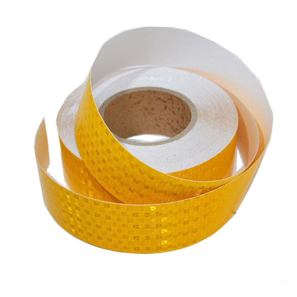 Yellow Reflective Tape 50m Hard Surfaces