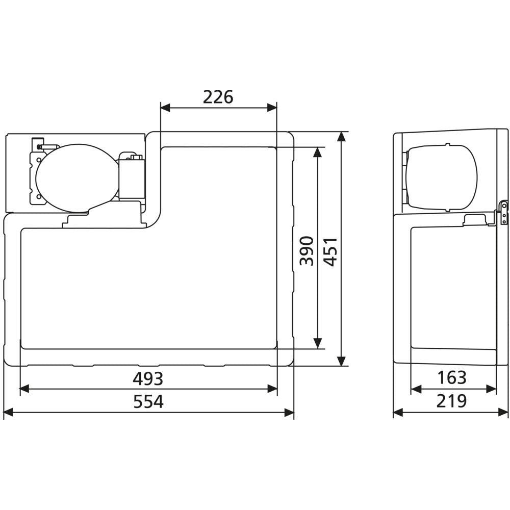 Frigo cassetto a compressore 25LT per Actros MP2 MP3