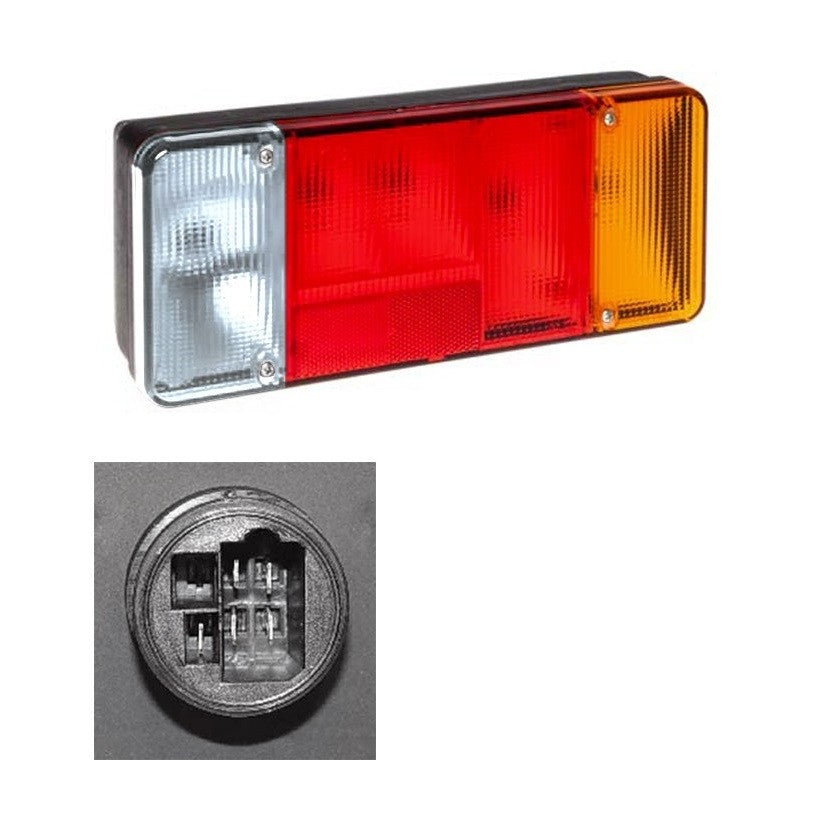 Rear light with reverse right 6 pin