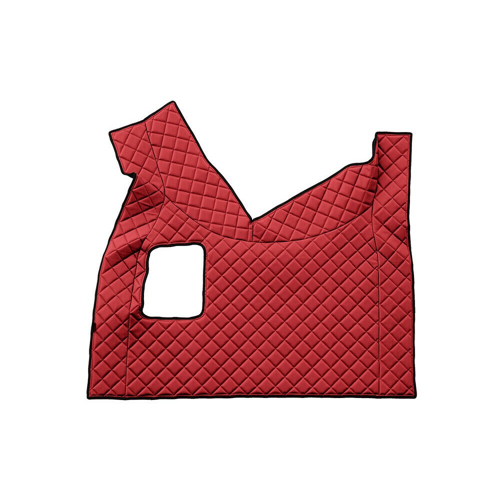 Leatherette center mat - Red - Volvo FH 4 Series Manual Transmission