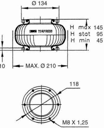 Molla aria stabilizzatore ROR Gart