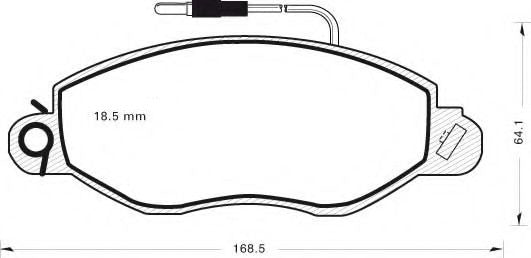 Front pad set for Nissan Cabstar E