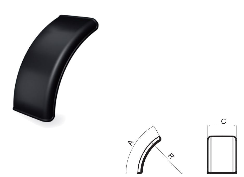 Thermoplastic mudguard 800x650