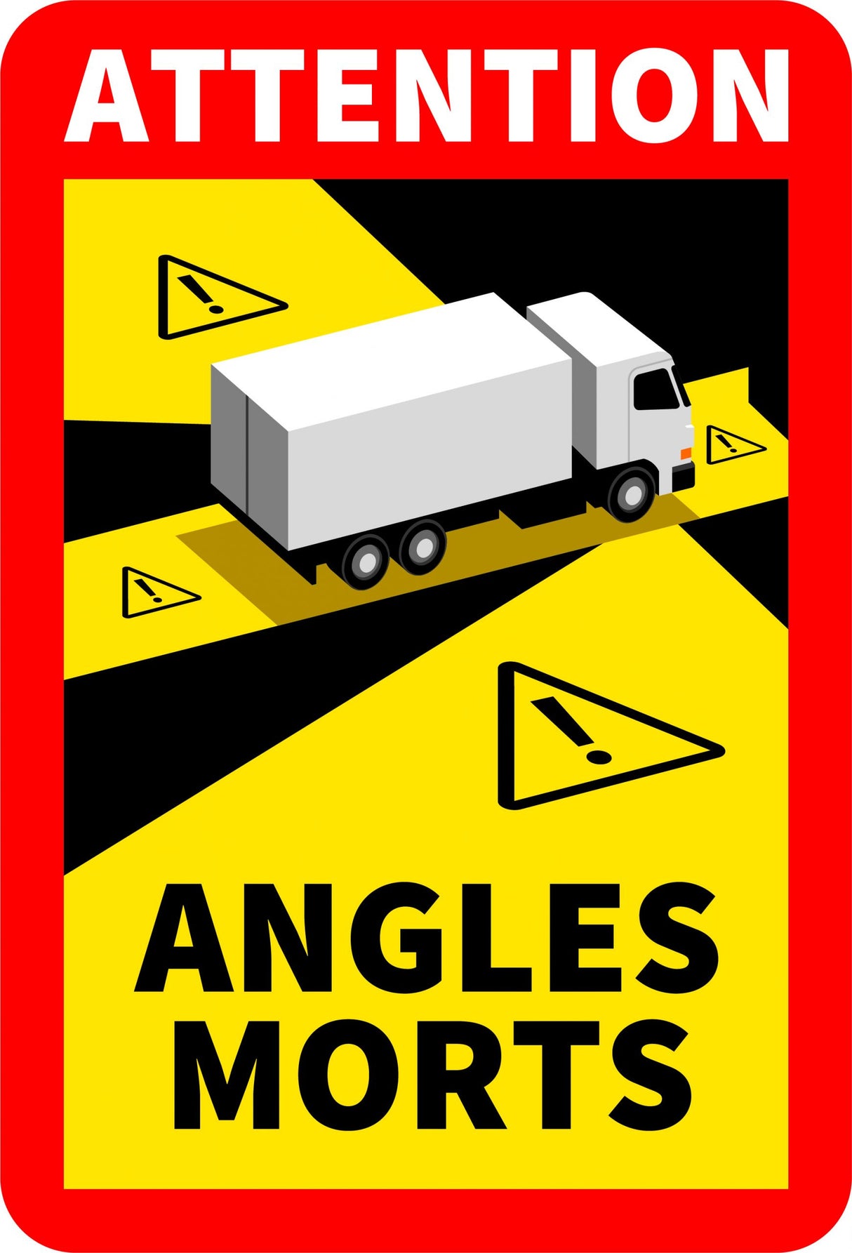 Magnetic Sign ANGLES MORTS 250x170