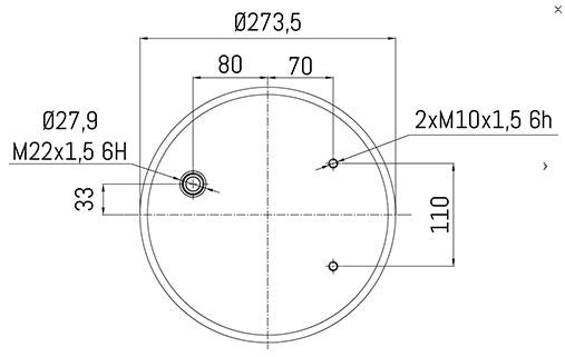 Rear Suspension Air Spring XF106 CF Euro 6