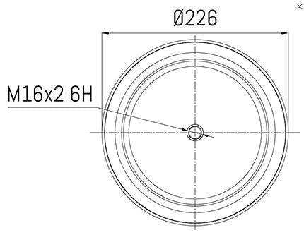 Rear Suspension Air Spring XF106 CF Euro 6