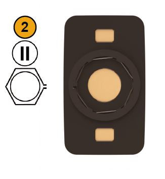 Left mirror glass heated for Iveco spring attachment