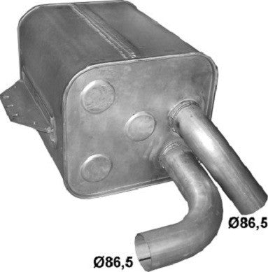 Exhaust silencer muffler for Atego