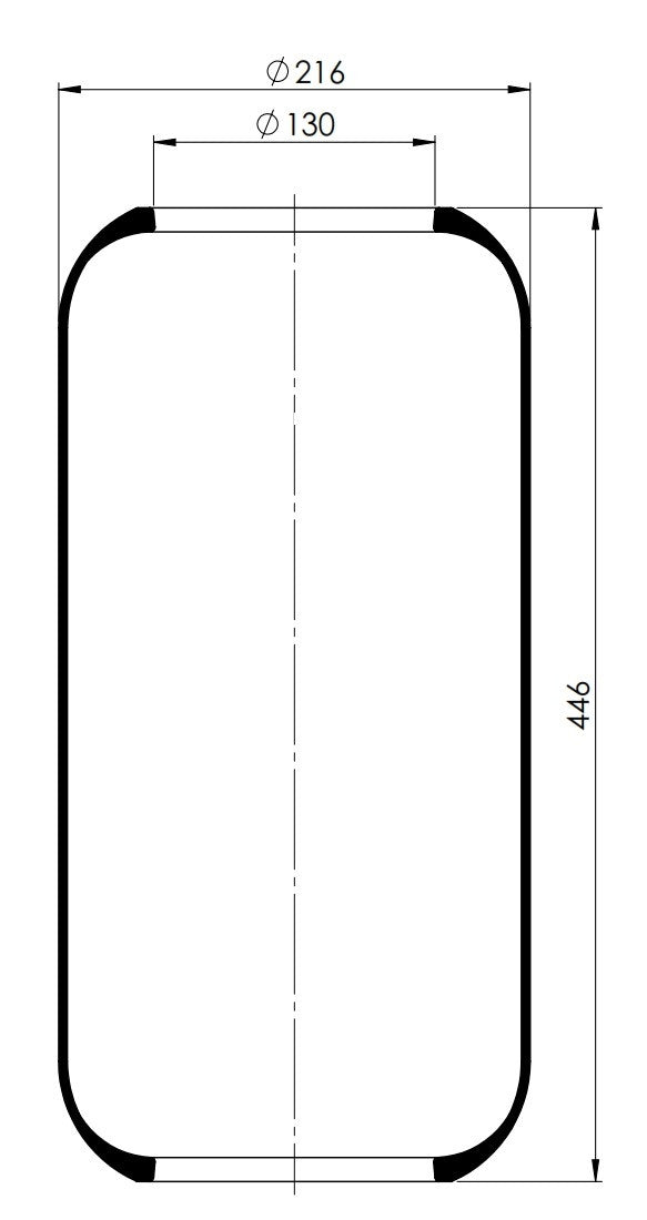 Air suspension membrane for Iveco Stralis