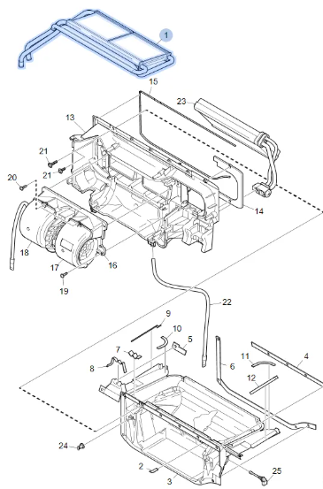 Scambiatore di calore riscaldamento per Scania