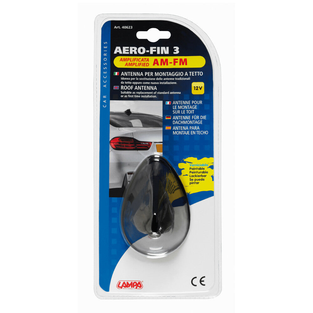 Aero-Fin 3, AM/FM amplified antenna